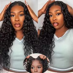 Wear And Go Glueless Wigs Human Hair Pre Plucked Pre Cut For Beginners  Water Wave 5x5 HD Lace Front Wigs Hair Extensions, Lace Front Wigs, Lace Wigs, Lace Front