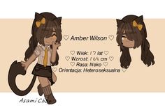 an anime character with long hair and cat ears