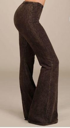 Brown Bell Bottoms Brown Bell Bottoms, Pants Png, Cowgirl Look, Elastic Waist Jeans, Chocolate Brown Colour, Pants Brown, Soft Pants, Chocolate Color, Cowgirl Outfits