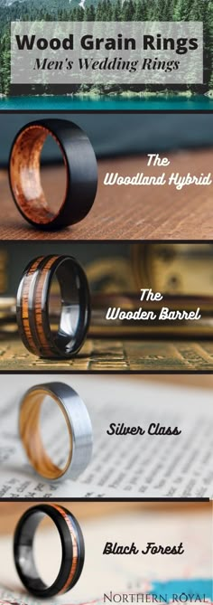 Men's Wooden Wedding Bands: Men's Wedding Bands Union Ceremony Ideas Wedding, Husband Wedding Ring, Husband Wedding Band, Men’s Wedding Rings, Nature Engagement Rings, Mens Rings Wedding, Lesbian Wedding Rings, Wooden Wedding Rings, Groom Wedding Band