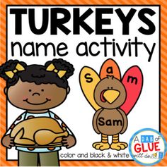 turkey's name activity for students to use