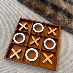 a tic - tac - toe game is shown on the floor