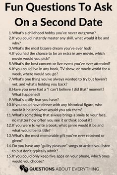 second date questions Question To Ask On A Date, Pre Dating Questions, Questions To Ask Instead Of How Was Your Day, Questions To Ask Dating, Psychology Questions To Ask, Third Date Questions, Questions To Ask On A Date, Second Date Questions, Questions To Ask On A First Date