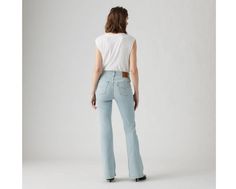 Our 726 High-Rise Flares are designed with a slim fit through your hip and thigh before flaring at the knee. Part of our signature ‘Lot 700’ fits, these jeans are designed to flatter;all day, every day. For those days when skinny jeans won't do Features a waist-defining high rise Finished with a flared leg Authentic denim character enhanced with supersoft stretch. For jeans that'll leave you starry-eyed. That's Levi's® Stellar Stretch. Thanks to excellent built-in recovery, they champion your curves and move with you;without sagging or bagging;everywhere and every wear. Mid-rise Light Wash Flare Jeans With Pockets, Light Wash Mid-rise Flare Jeans With Pockets, Levi's High-rise Flare Jeans With Five Pockets, High-rise Light Blue Cotton Flare Jeans, Levi's Stretch Mid-rise Pants, Ribcage Jeans, Starry Eyed, Relaxed Jeans, Chino Jeans