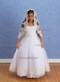 First Communion veil, Catholic veil, Flower girl's veil, Holy Communion veil, Baptism veil, Confirma Baby Memorabilia, Flower Girl Veil, Girls Veiled, Catholic Veil, First Communion Veils, Communion Veils, St Maria, Holy Communion Dresses, Girls Communion Dresses