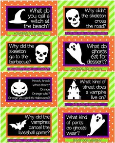 four halloween candy wrappers with different sayings