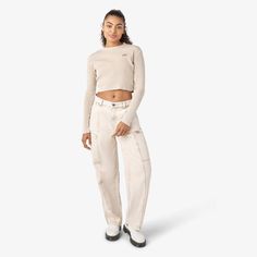 Women’s Newington Cargo Pants - Dickies US Cargo Women, Women's Cargo Pants, Jenna Lyons, Painters Pants, Knee Pants, Work Shorts, Duck Canvas, Utility Pants, Cargo Pants Women