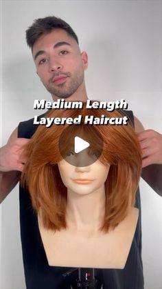 Medium Length Hair Styles Layers, How To Layer Hair Step By Step, Medium Length Haircut Tutorial, Hair Cuts Tutorial Step By Step, Step Haircut For Medium Hair, How To Layer Your Own Hair Step By Step, Med Length Layered Haircuts, How To Add Layers To Your Own Hair, Step With Layer Haircut