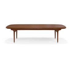 Hendrick Coffee Table Timber Brown - Scandinavian Designs Poplar Wood, Mid Century Design, Wood Table, Tapered Legs, Coffee Table, Mid Century, House Design, Brass, Living Room