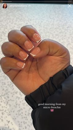 Short French Tip On Natural Nails, Clean Short Nails Aesthetic, Natural Nail Overlay Short, French Nails On Natural Nail, Natural Nail French Manicure, French Tip Nails On Natural Nails, Overlay Nails French Tip, French Tip On Natural Nails Short