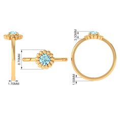 Product Details Blossom in elegance with this Solitaire Aquamarine Floral Ring. A delicate design that captures the essence of natures beauty and exudes a radiant charm. Product Information SKU SHP-RINGS082223753 Weight 2.30 gm (Approximate) AQUAMARINE INFORMATION No.of Stones 1 Pieces Total Weight 0.45 Carat (Approximate) Dimension(approx) Round-5X5 mm-1 Pcs Color Blue Cut Brilliant Shape Round Setting Type Prong-Setting Quality Grade AAA View More Product Parent Collection Handle aquamarine-rings Delicate Birthstone Flower Ring, Elegant Flower Shaped Birthstone Rings, Elegant Flower Shape Birthstone Rings, Elegant Flower-shaped Birthstone Rings, Yellow Gold Flower Ring With Birthstone, Elegant Yellow Gold Flower Ring With Birthstone, Yellow Gold Flower Jewelry With Halo Setting, Flower-shaped Yellow Gold Jewelry With Halo Setting, Floral Ring