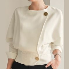 White Shirts, Solid Tops, Spring And Autumn, White Tops, Blouse Designs, Shirt Design, Shirts Tops