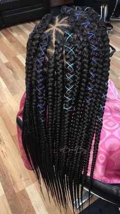 Braid Hairstyles Bridesmaid, Buns Hairstyles, Short Natural Hair, Big Box Braids, Blonde Box Braids, Big Braids, Hairstyles Bridesmaid, Long Box Braids