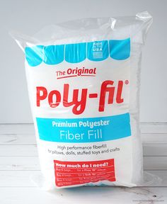 the original poly - fil fiber filler is made with high performance fibers and no residues