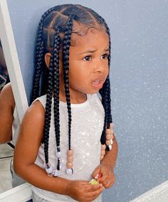 Nine Year Old Hairstyles, Easy Protective Styles For Kids, Hairstyles For Mixed Girls Kids Easy, Toddler Braided Hairstyles Black Baby Girls, Easy Hairstyles For Black Girls Kids, Hairstyles For Little Black Girls Easy, Taylor Hairstyles, Toddler Braided Hairstyles, Toddler Braids