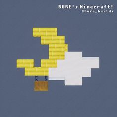 an image of a yellow duck in the air with text that reads bure's minecraft