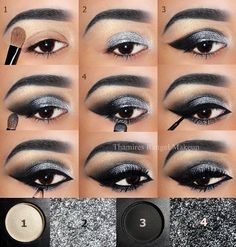 Shine Makeup, Makeup Silver, Make Up Kits, Makeup Drawing, Makeup 101, Bronze Makeup, Natural Eyeshadow, Afrikaanse Mode