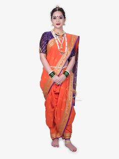 Buy readymade brahmani nauvari sarees at Mazhi Nauvari with upto 50% off. Brahmani Nauvari, Maharashtra Saree, Saree Wearing Styles, Saree Wearing, Best Kept Secret