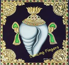 Dancing Fingers 24ct gold with poster colours Painting Motifs, Painting Dancing, Indian Arts, Indian Arts And Crafts