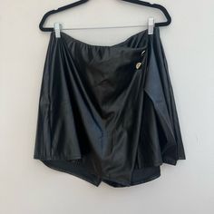 Reposhing This Item I Purchased From @Mandy_elizabeth. Loved It, But Ready To Rotate For Something New. Questions? Leave A Comment Below! Style Leather Skirt, J Black, Skorts, Wrap Style, Something New, Leather Skirt, Womens Shorts, Skirt, Leather