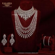 Telugu Jewellery, Diamond Jewlery, Beautiful Jewelry Diamonds, Bridal Jewellery Inspiration, Real Diamond Necklace, Expensive Diamond, Beaded Necklace Designs, Polki Jewellery, Jewellery Inspiration