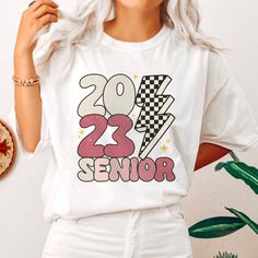 Senior Year Things, Senior Class Shirts, Cheer Signs, 2023 Svg, Senior Overalls, Senior 2023, Class Shirt, Senior Shirts, Senior Gifts