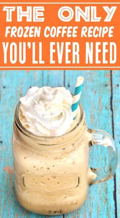 Frozen Coffee Drinks Recipes Frozen Coffee Drinks Recipes, Coffee Drinks Recipes, Frozen Coffee Drinks, Homemade Coffee Drinks, Desserts Oreo, Coffee Smoothie Recipes, Slush Recipes, Homemade Frappuccino, Frappe Recipe