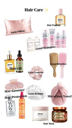 Hair Care ✨🧴 Hair Care Recommendations, Full Hair Care Routine, Body And Hair Care, Hair Care Routine Oily Hair, Hair Kit Essentials, Best Healthy Hair Products, After Shower Hair Care Routine, Good Smelling Shampoo And Conditioner