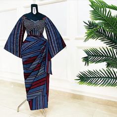 Latest Aso Oke Styles, Long African Dresses Church, Asoeke Designs, Nigerian Ankara Styles Dresses, Aso Oke Dress Styles, Aso Oke Dress, Aso Oke Styles, Yoruba Fashion, African Dress Styles