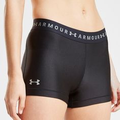 Questions? Leave A Comment Below! Under Armour Spandex Shorts, Fitness Fashion Active Wear, Tennis Fits, Dream Ideas, Under Armor Shorts, Cheer Stuff, Volleyball Shorts, Running Shorts Women, Body Suit Outfits