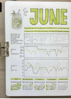 June Month, Studie Hacks, Bullet Journal Tracker