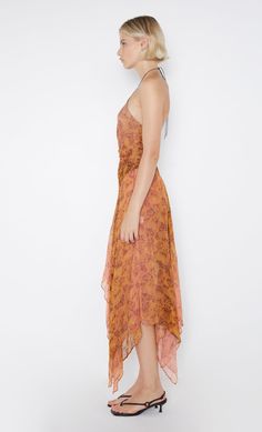 The BEC + BRIDGE Fleur De Lis Halter Dress is an eye catching asym midi dress with an asymmetrical hemline.The Skirt section offers a drape with a rolled hemline. Bec Bridge, Prom Dress Shopping, Brides And Bridesmaids, An Eye, Midi Dresses, Wedding Suits, Guest Dresses, Long Tops, Wedding Guest Dress