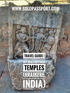 a stone sculpture with the text travel guide off - east india temples karaoker india