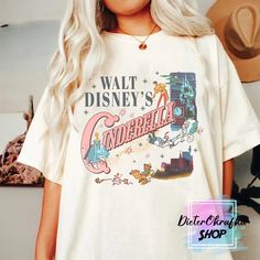 Cinderella Tshirt, Disney Princess Shirt, Cinderella Shirt, Vintage Cinderella, Disney 2023, Walt Disney Princesses, Disney Princess Shirts, Walt Disney Characters, Disney Princess Characters