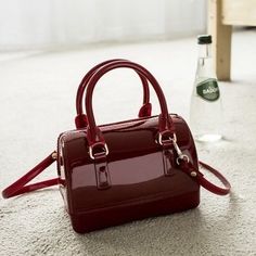 Burgundy Jelly Purse Cute Cross-body Bags for $49.99 | Baginning Crochet Children, Jelly Purse, Summer Princess, Handbag Trends, Clear Purses, Girls Ballet, Jelly Bag, Cute Purse, Purse Cute