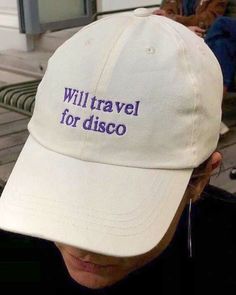 The perfect accessory for any festival outfit or rave wear collection! Whether you're hitting up a music festival or just showing off your love for music, the "Will Travel for Disco" baseball cap is sure to turn heads. This party lover hat is aesthetic, trendy and easy to pair with any outfit, and the high-quality materials make it durable enough to withstand even the wildest party nights. ➤ 𝘗𝘭𝘦𝘢𝘴𝘦 𝘤𝘩𝘦𝘤𝘬 𝘰𝘶𝘵 𝘵𝘩𝘦 𝒔𝒊𝒛𝒆 𝒄𝒉𝒂𝒓𝒕 𝘪𝘯 𝘵𝘩𝘦 𝘭𝘢𝘴𝘵 𝘭𝘪𝘴𝘵𝘪𝘯𝘨 𝘱𝘩𝘰𝘵𝘰 Trendy Caps, Italo Disco, Retro Hats, Tumblr Aesthetic, Music Festival Outfit, Trendy Hat, Disco Party, Rave Wear, Cool Hats