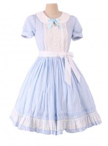 Lolita Dresses Puff Sleeve Dress Vintage, Alice In Wonderland Blue, Indie Kid Outfits, Otome Fashion, Lamb Costume, Rococo Dress, Alice Costume, Alice In Wonderland Dress, Classic Lolita