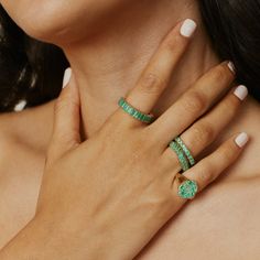 *Please email today@atpresent.com if your selection is “Sold out.” Sold-out items may be made-to-order and can take 6–8 weeks to produce. The Eriness Emerald Signet Pinky Ring is the ring that we cannot stop swooning over. It’s classic, modern and features gorgeous round emeralds of various sizes. 14k Gold Emerald Ring measures 12mm by 10mm. 0.47 carats Sold Individually Luxury Green Open Ring Jewelry, Luxury Emerald Rings With Halo Detail, Vvs Clarity Emerald Rings In Fine Jewelry Style, Timeless Emerald Open Ring Jewelry, Fine Jewelry 14k Gold Enamel Ring With Gemstone, Fine Jewelry Emerald Ring With Vvs Clarity, Luxury Stackable Emerald Cut Emerald Ring, Luxury Stackable Emerald-cut Emerald Ring, Fine Jewelry Green Stackable Jewelry