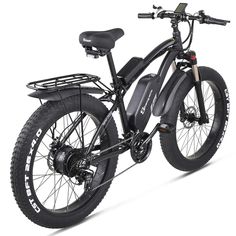 an electric bike is shown on a white background