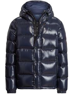 This hooded jacket is engineered to provide protection from the elements. The shell is made with water-repellent fabric, while its ultralightweight insulation is powered by warm down fill. An interior quilted panel at the placket adds a layered effect. Brand new with tags. Color: Navy Blue. Water and wind repellent. Drawcord hood attached to an interior quilted panel with a zipped placket.  This item is not 3-in-1 jacket; inner jacket is attached to the outer jacket and not removable. Mockneck.  Full zip-front.  Snapped storm placket. Long sleeves with ribbed cuffs. Two front waist zip pockets. Drawstring hem.  Fully lined and filled. 750 fill power. Fill power measures the loft of the down and ranges from 450 to 1,000 for apparel. Shell and lining: 100% nylon.  Fill: 90% white duck down, Hood Design, 3 In 1 Jacket, Outer Jacket, Warm Down, Jacket Parka, Jacket For Men, White Ducks, Water Repellent Fabric, Duck Down