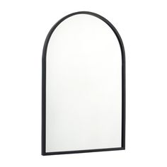 an arched mirror is shown against a white background