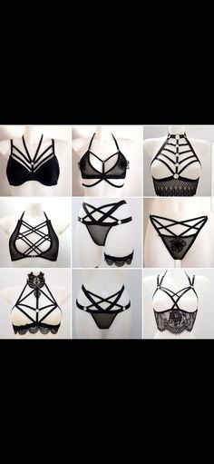 Diy Harness, Clothes Ideas, Lingerie Fashion, Lingerie Collection, Goth Fashion, Costume Design, Gothic Fashion