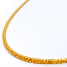 Flat Double Link Chain - 18 22k Yellow Gold Link Chain Necklace, Formal Yellow 22k Gold Chain Necklace, 22k Gold Chain, Lock Style, Robust Design, Yellow Gold Chain, 22k Gold, Chain Lengths, Timeless Elegance