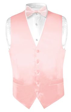 Light Pink Silk Dress, Pink Vest Outfit, Chambelanes Outfits Quinceanera, Chambelan Outfits, Light Pink Quinceanera Dresses, Chambelanes Outfits, Light Pink Vest, Court Outfit, Quinceanera Pink