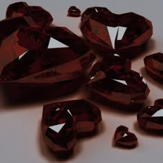 some brown diamonds are laying on the ground