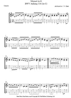 sheet music with notes for the piano