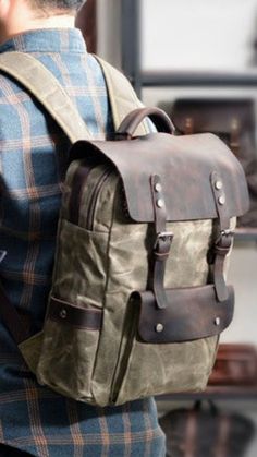 Stylish Men Casual | Canvas Backpacks Collection For 2022 | Men's Fashion Retro Backpack For Daily Use With Large Capacity, Retro Large Capacity Backpack For Daily Use, Retro Rectangular Leather Backpack For Travel, Retro Rectangular Leather Travel Backpack, Retro Satchel Backpack For Everyday Use, Retro Leather Backpack, Retro Style Satchel Backpack With Large Capacity, Retro Satchel Backpack With Large Capacity, Retro Large Capacity Satchel Backpack