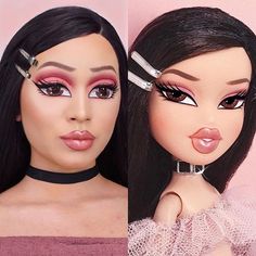 Bratz Cosplay, Ice Princess Makeup, Princes Makeup, Bratz Costume, Doll Makeup Halloween, Jade Bratz, Beautiful Halloween Makeup, Bratz Makeup