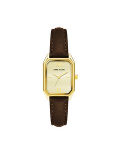 Octagonal Shaped Leather Strap Watch Chic Gold Watches For Work, Chic Formal Watches With Round Dial, Chic Formal Watch With Metal Dial, Chic Formal Watches With Metal Dial, Elegant Brown Rectangular Watch, Elegant Brown Rectangular Watches, Classic Adjustable Watch Accessories With Round Dial, Classic Brown Watch Accessories With Rectangular Dial, Classic Adjustable Watch With Round Dial