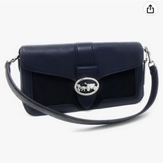 Coach Georgie Shoulder Bag - Midnight Blue Coach Georgie, Midnight Blue, Color Blue, Womens Sizes, Shoulder Bag, Brand New, Tags, Women Shopping, Blue